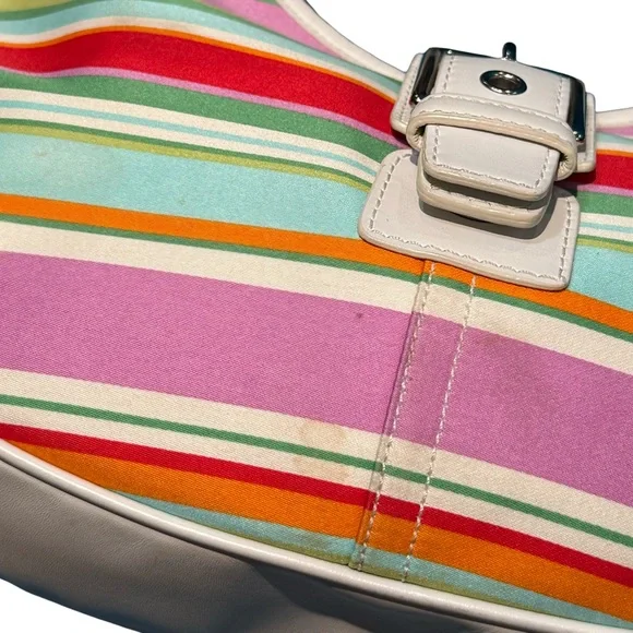 Y2K Coach Striped Large Hobo Bag - Picture 8 of 11
